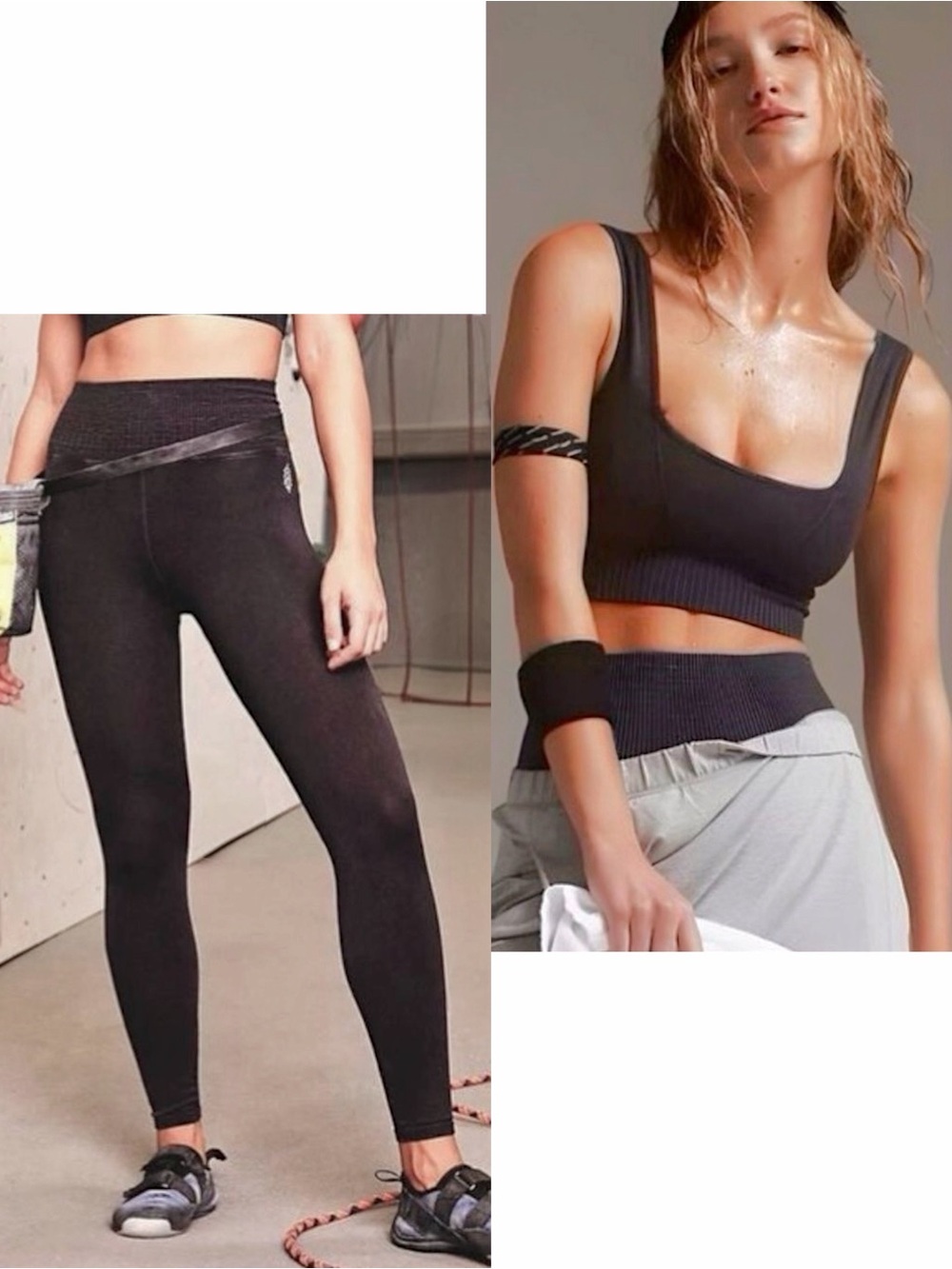 Fp Movement Good Karma Leggings & Good Karma Square Neck Bra Set View 3